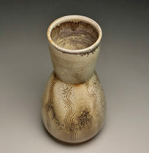 Load image into Gallery viewer, Combed Hourglass Vase in Bleached Copper Penny, 11.5"h (Ben Owen III)