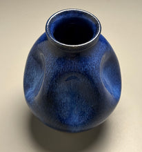 Load image into Gallery viewer, Dimpled Globe Vase in Opal Blue, 7.75"h (Ben Owen III)