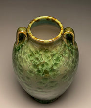 Load image into Gallery viewer, Tang Vase in Lily Pad Green Crystalline, 8.75"h (Ben Owen III)