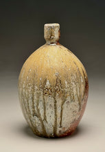 Load image into Gallery viewer, Bottle with Felspar Stone in Natural Ash Glaze, 9"h (Silas Bradley)
