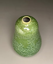 Load image into Gallery viewer, Pear Vase in Lily Pad Green Crystalline, 9.25"h (Ben Owen III)