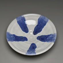 Load image into Gallery viewer, Flair Bowl in Dogwood White with Blue Accents, ~7.25"dia. (Benjamin Owen IV)
