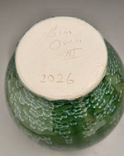 Load image into Gallery viewer, Handled Han Vase in Lily Pad Green Crystalline, 11.25"h (Ben Owen III)