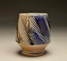 Load image into Gallery viewer, Combed Cup in Cobalt & Ash Glazes, 4.25"h (Ben Owen III)