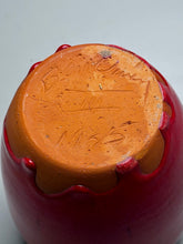 Load image into Gallery viewer, Vintage Egg Vase #1 in Chinese Red, 6"h (Pots From The Past)