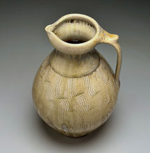 Load image into Gallery viewer, Combed Pitcher in Natural Ash Glaze, 11.5"h (Ben Owen III)