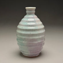 Load image into Gallery viewer, Ringed Bottle in Bleached Patina Green, 6.5"h (Ben Owen III)