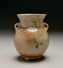 Load image into Gallery viewer, Small Combed Two-Handled Vase in Ash, 5"h (Pots From The Past)