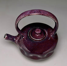 Load image into Gallery viewer, Dimpled Teapot in Pomegranate/Purple Haze, 8.75"h (Ben Owen III)