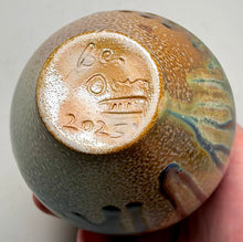 Load image into Gallery viewer, Contoured Egg Vase in Multi-Layered Glazes, 5.25"h (Ben Owen III)
