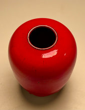 Load image into Gallery viewer, Vintage Egg Vase #1 in Chinese Red, 6"h (Pots From The Past)