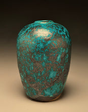Load image into Gallery viewer, Egg Vase in Mottled Chinese Blue, ~7"h (Pots From The Past)