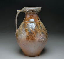 Load image into Gallery viewer, Combed Pitcher in Natural Ash Glaze, 11.5"h (Ben Owen III)