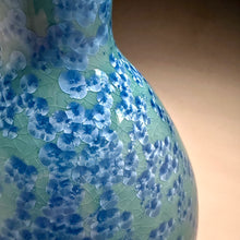 Load image into Gallery viewer, Genie Bottle in Turquoise Crystalline, 13.75"h (Ben Owen III)