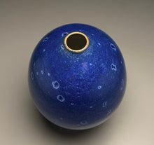 Load image into Gallery viewer, Egg Vase in Cobalt Crystalline, 8.75"h (Ben Owen III)