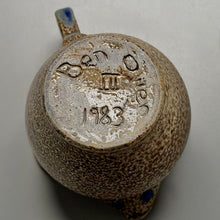 Load image into Gallery viewer, Creamer #2 in Salt Glaze with Cobalt Accents, 3.5"h (Pots From The Past)