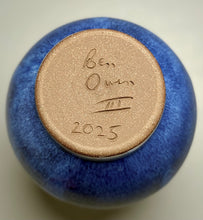 Load image into Gallery viewer, Dimpled Globe Vase in Opal Blue, 7.75"h (Ben Owen III)