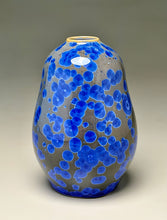 Load image into Gallery viewer, Gourd Vase in Cobalt Crystalline, 6"h (Ben Owen III)