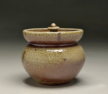 Load image into Gallery viewer, Honey Pot in Salt & Ash Glazes, 3.75"h (Ben Owen Sr.)
