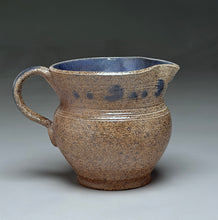 Load image into Gallery viewer, Creamer in Salt Glaze with Cobalt Accents, 3.75"h (Pots From The Past)