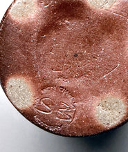 Load image into Gallery viewer, Combed Covered Jar in Copper Penny & Ash Glazes, 8.75"h (Tableware Collection)