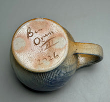 Load image into Gallery viewer, Combed Mug in Cobalt, Yellow Matte & Ash Glazes, 4.5"h (Ben Owen III)