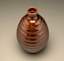 Load image into Gallery viewer, Ringed Bottle in Copper Penny, 10"h (Ben Owen III)
