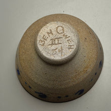 Load image into Gallery viewer, Bowl #1 in Salt Glaze with Cobalt Accents, 3.25"dia. (Pots From The Past)