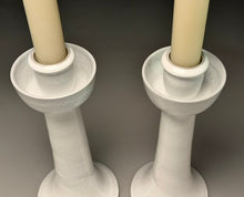 Load image into Gallery viewer, Candlestick Set in Dogwood White, 12.25"h (Ben Owen III)