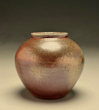 Load image into Gallery viewer, Small Contoured Vase in Ash & Copper Penny Glazes, 4"h (Silas Bradley)