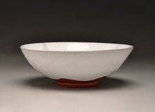 Load image into Gallery viewer, Bowl #3 in Dogwood White with Blue Accents, 7"dia. (Benjamin Owen IV)