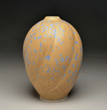 Load image into Gallery viewer, Melon Egg Vase in Stardust Blue, 8"h (Ben Owen III)