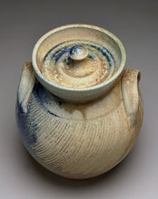 Load image into Gallery viewer, Combed Covered Jar #2 in Multi-Layered Glazes, 9"h (Tableware Collection)