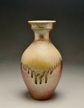 Load image into Gallery viewer, Flared Flower Vase in Natural Ash Glaze, 13.25"h (Silas Bradley)