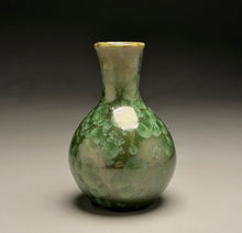 Load image into Gallery viewer, Genie Bottle in Lily Pad Green Crystalline, 5.75"h (Ben Owen III)