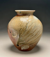 Load image into Gallery viewer, Contoured Vase #2 in Natural Ash Glaze, 10.75"h (Silas Bradley)