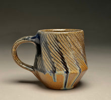 Load image into Gallery viewer, Combed Mug in Cobalt & Ash Glazes, 3.75"h (Ben Owen III)