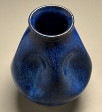 Load image into Gallery viewer, Dimpled Globe Vase in Opal Blue, 7.75"h (Ben Owen III)