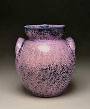 Load image into Gallery viewer, Combed Covered Jar in Nebular Purple, 8.5"h (Tableware Collection)