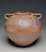 Load image into Gallery viewer, Carved Two-Handle Urn in Salt Glaze, 10"h (Ben Owen III)