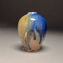 Load image into Gallery viewer, Egg Vase #1 in Cobalt, Ash & Salt Glazes, 5.5"h (Ben Owen III)