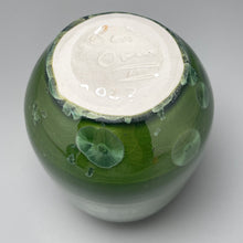 Load image into Gallery viewer, Pear Vase in Lily Pad Green Crystalline, 5.25"h (Ben Owen III)