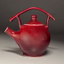Load image into Gallery viewer, Teapot with Post-and-Lintel Handle in Cabernet, 8"h (Ben Owen III)