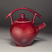 Load image into Gallery viewer, Teapot with Post-and-Lintel Handle in Cabernet, 8"h (Ben Owen III)