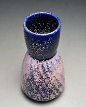 Load image into Gallery viewer, Hourglass Carved Flower Vase in Nebular Purple, 11.25"h (Ben Owen III)