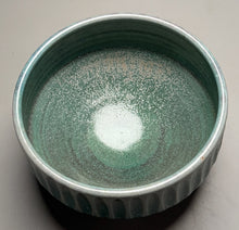 Load image into Gallery viewer, Beveled Carved Bowl #2 in Patina Green, 8.25"dia. (Ben Owen III)