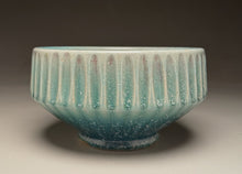 Load image into Gallery viewer, Beveled Carved Bowl #2 in Patina Green, 8.25"dia. (Ben Owen III)