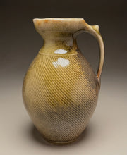Load image into Gallery viewer, Pitcher with Combed Lines in Copper Penny, 11"h (Ben Owen III)