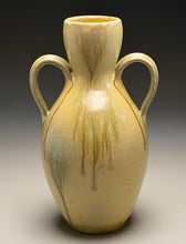 Load image into Gallery viewer, Two-Handled Vase in Satin Yellow, 12"h (Silas Bradley)