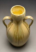 Load image into Gallery viewer, Two-Handled Vase in Satin Yellow, 12"h (Silas Bradley)